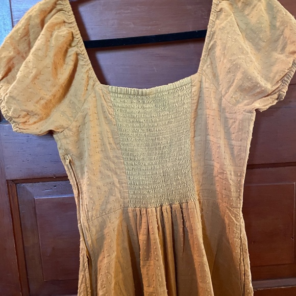 ModCloth Cottage Core Marigold Short Sundress - Picture 5 of 7